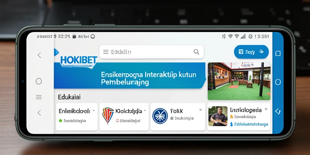 Tampilan antarmuka HOKIBET yang informatif dan interaktif.
