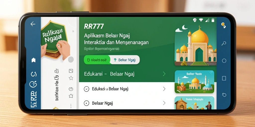 Tampilan antarmuka aplikasi RR777 yang interaktif dan user-friendly.